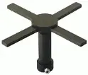 UC-3404-381ARF-M5 MUOS Antenna/X-Wing on High Gain/Angle Mount, Black (default) Color