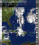 NOAA-18 Image of Tropical Storm Philippe using a UC-1374-531R antenna (1/Oct/2011-0741 UTC, courtesy of C. Stampf)