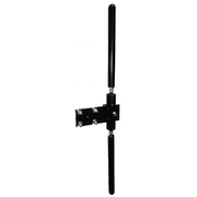 Example of a Collinear omnidirectional array of two UL-3001-340SN antennas stacked with an SPLU-3002-700 for +4 dBil Gain